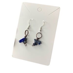 Blue crystal earrings